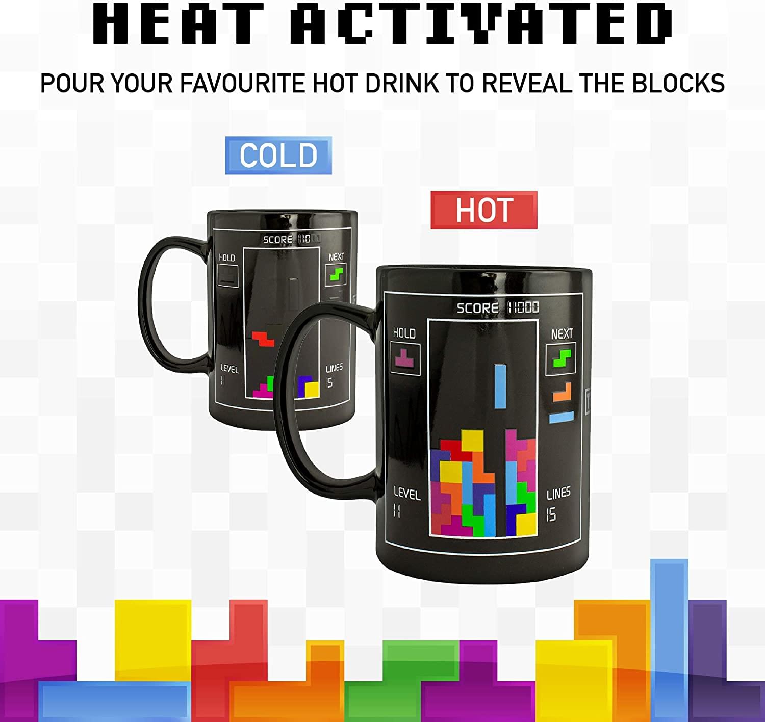 Tetris 10oz Heat Change Ceramic Coffee Mug