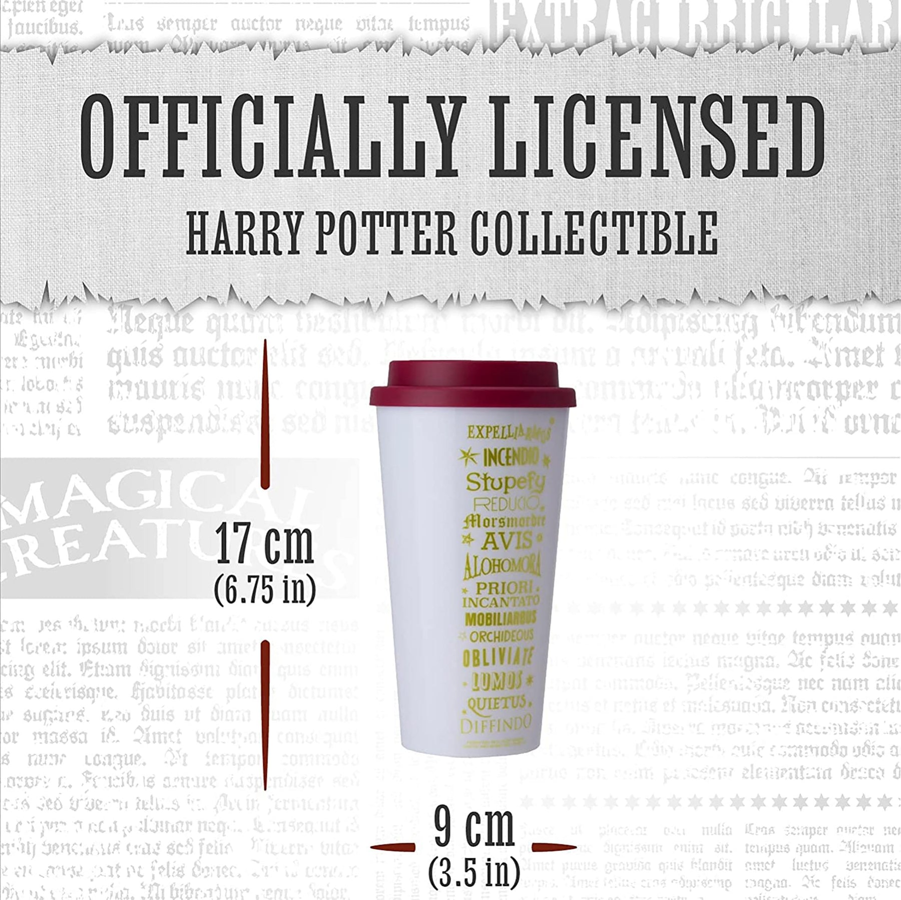 Harry Potter Spells 15 Ounce Plastic Travel Mug