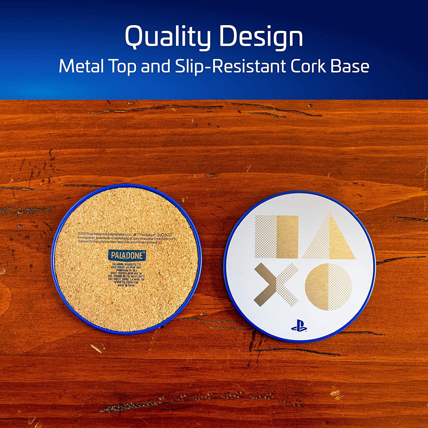 PlayStation PS5 Metal Drink Coasters | Set of 4