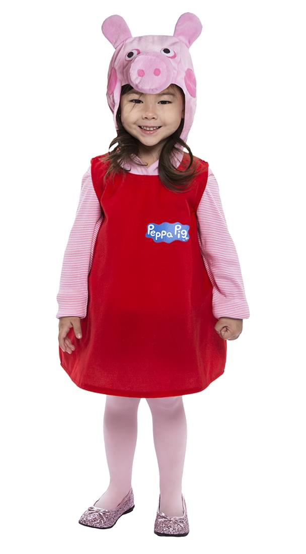 Peppa Pig Toddler Costume Dress w/ Hood