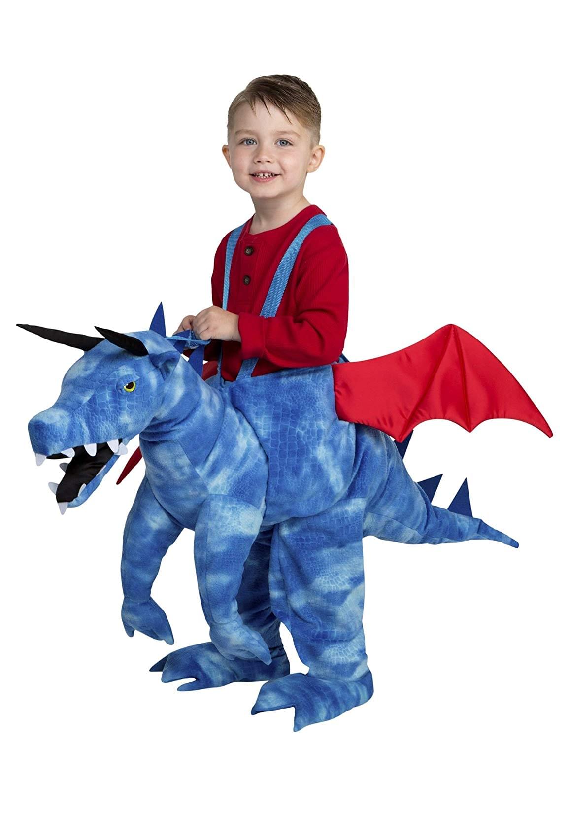 Dashing Dragon Ride On Child Costume | One Size