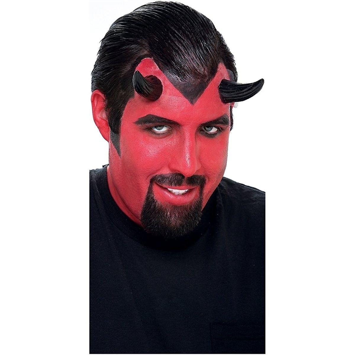 Demon Horns Black Costume Accessory Adult One Size