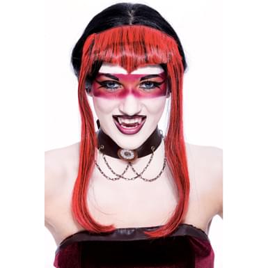 Chelsea Widow Peak Red Adult Costume Wig