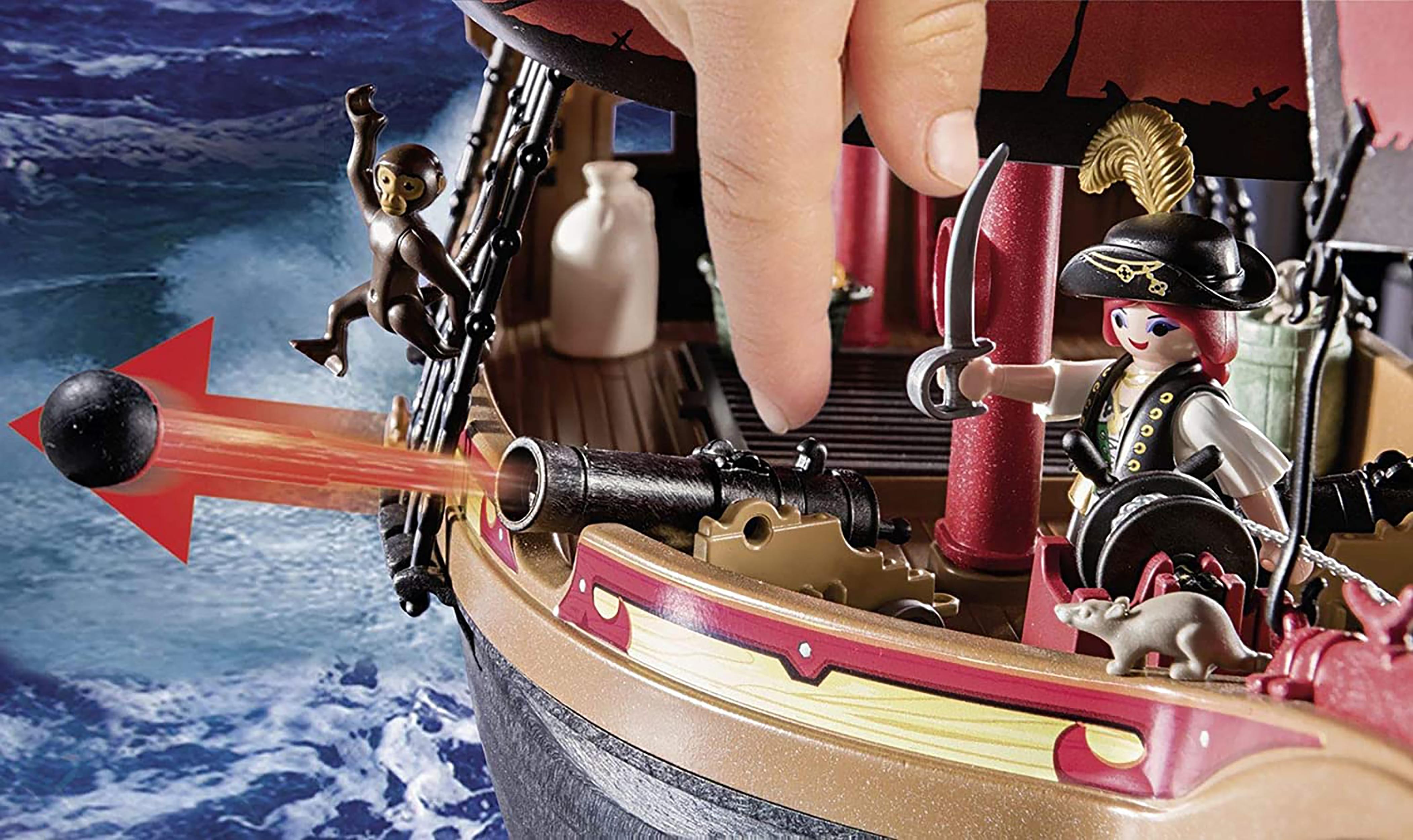 Playmobil Pirates 70411 Skull Pirate Ship 132 Piece Set