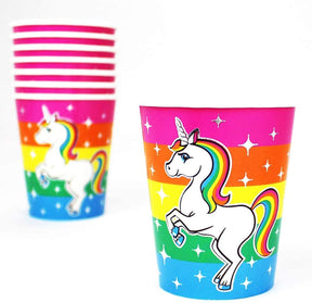 Rainbow Unicorn Birthday Party Supplies Pack | 66 Pieces | Serves 8 Guests