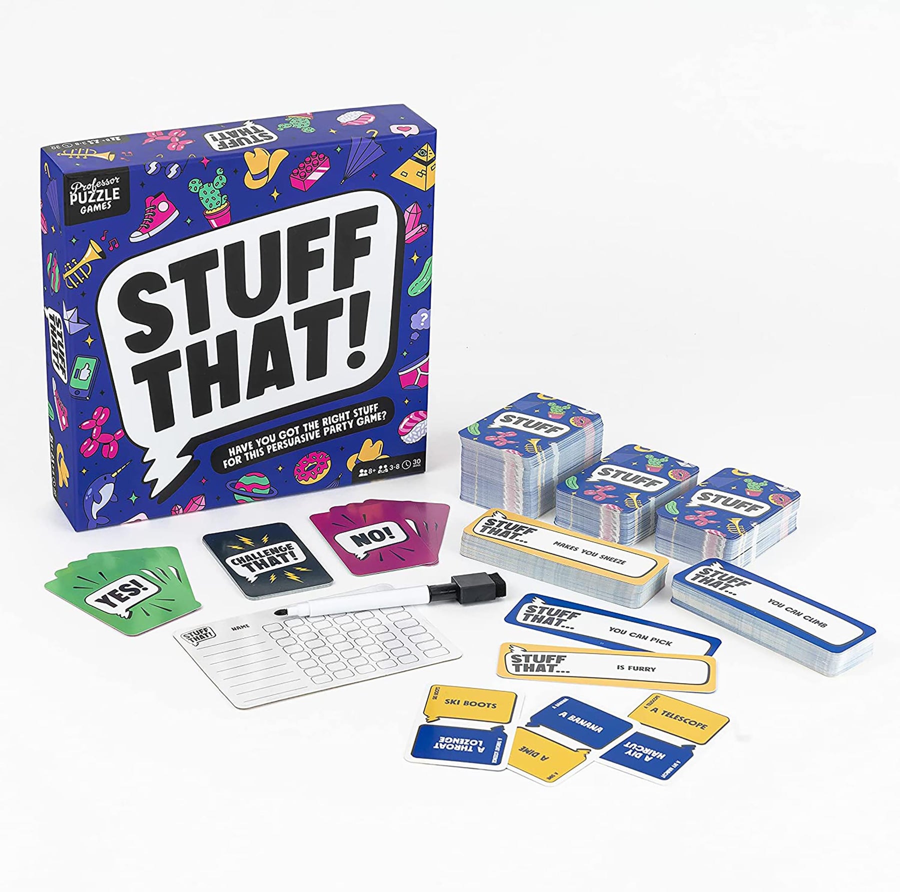 Stuff That! | Family Friendly Card Game of Creative Thinking / Bluffing
