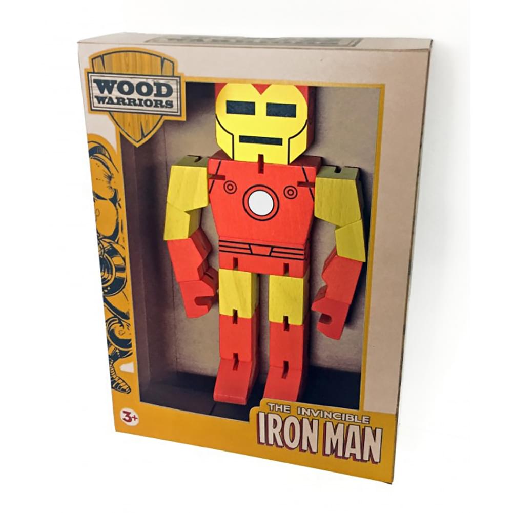 Marvel Wood Warriors 8" Iron Man
