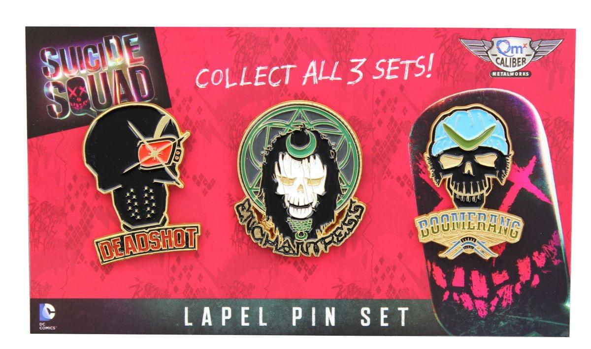 Suicide Squad Lapel Pin 3-Pack, Set 1