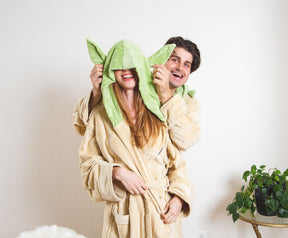 Star Wars Yoda Unisex Hooded Bathrobe for Adults