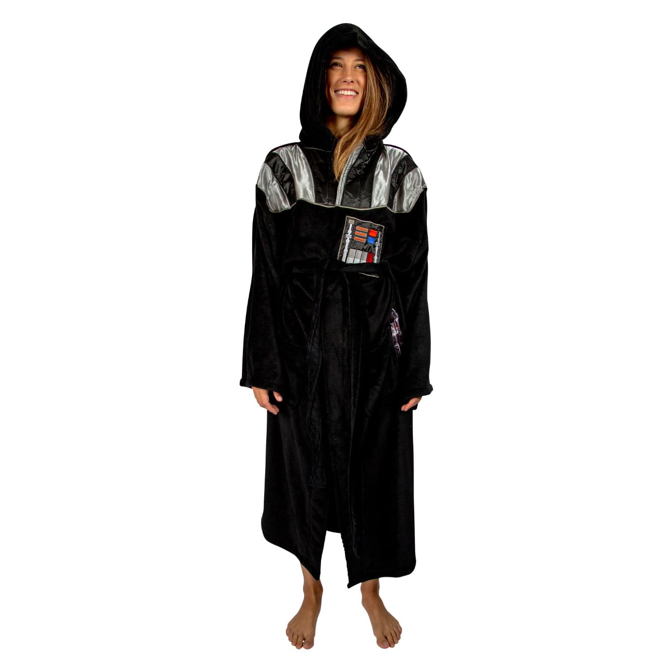Star Wars Darth Vader Hooded Bathrobe for Men/Women | One Size Fits Most Adults