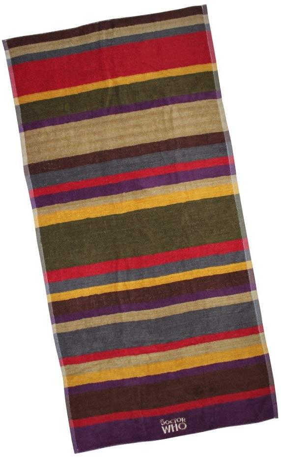 Doctor Who 4th Doctor Multi Color 28 x 55 Inch Cotton Towel