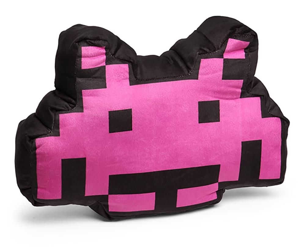 Space Invaders 17" Pink Crab Alien Pillow Cushion