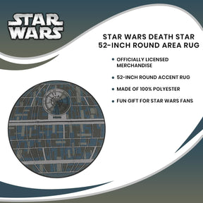 Star Wars Death Star 52-Inch Round Area Rug