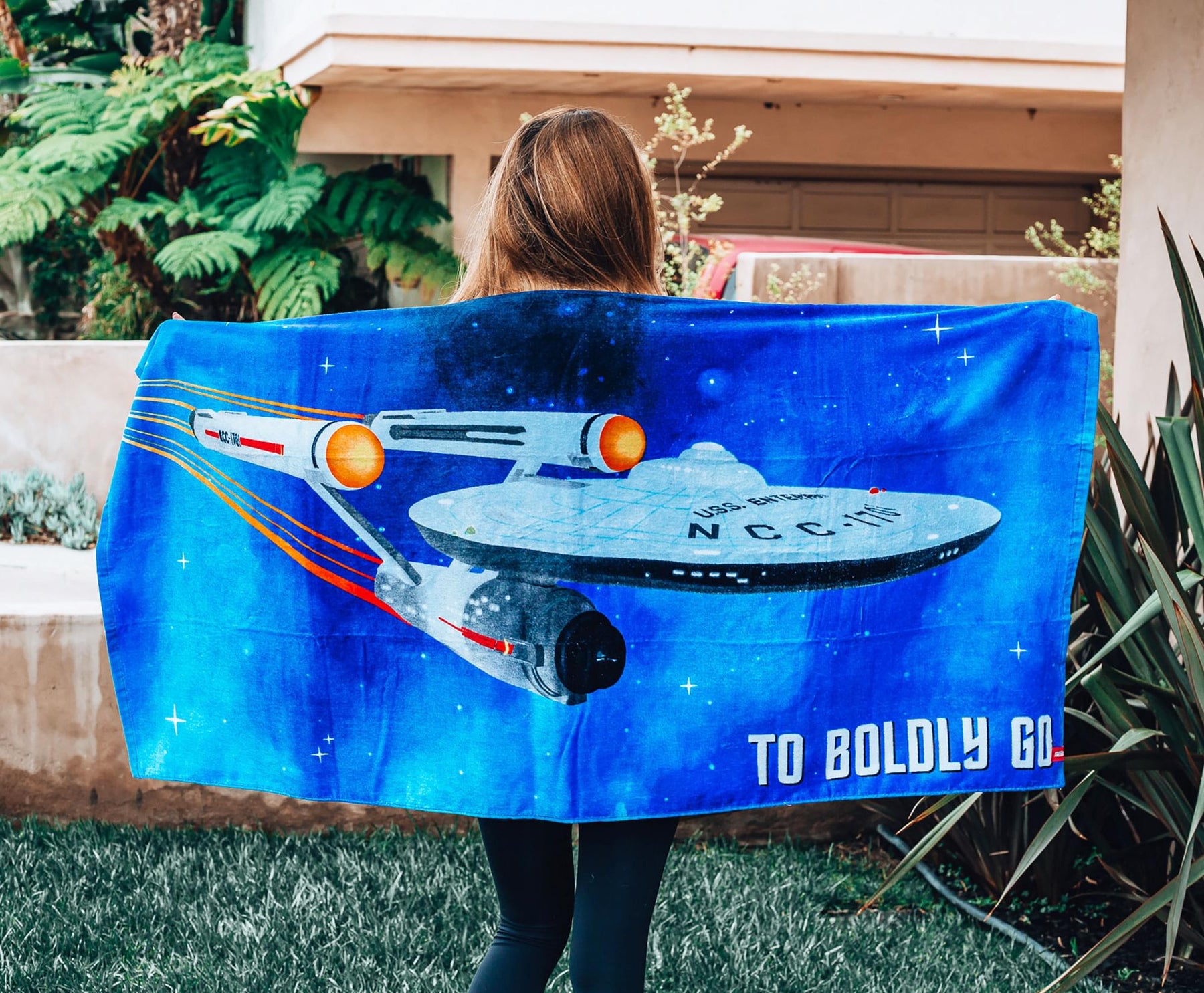 Star Trek: The Original Series "Boldly Go" Beach Towel | 60 x 30 Inches