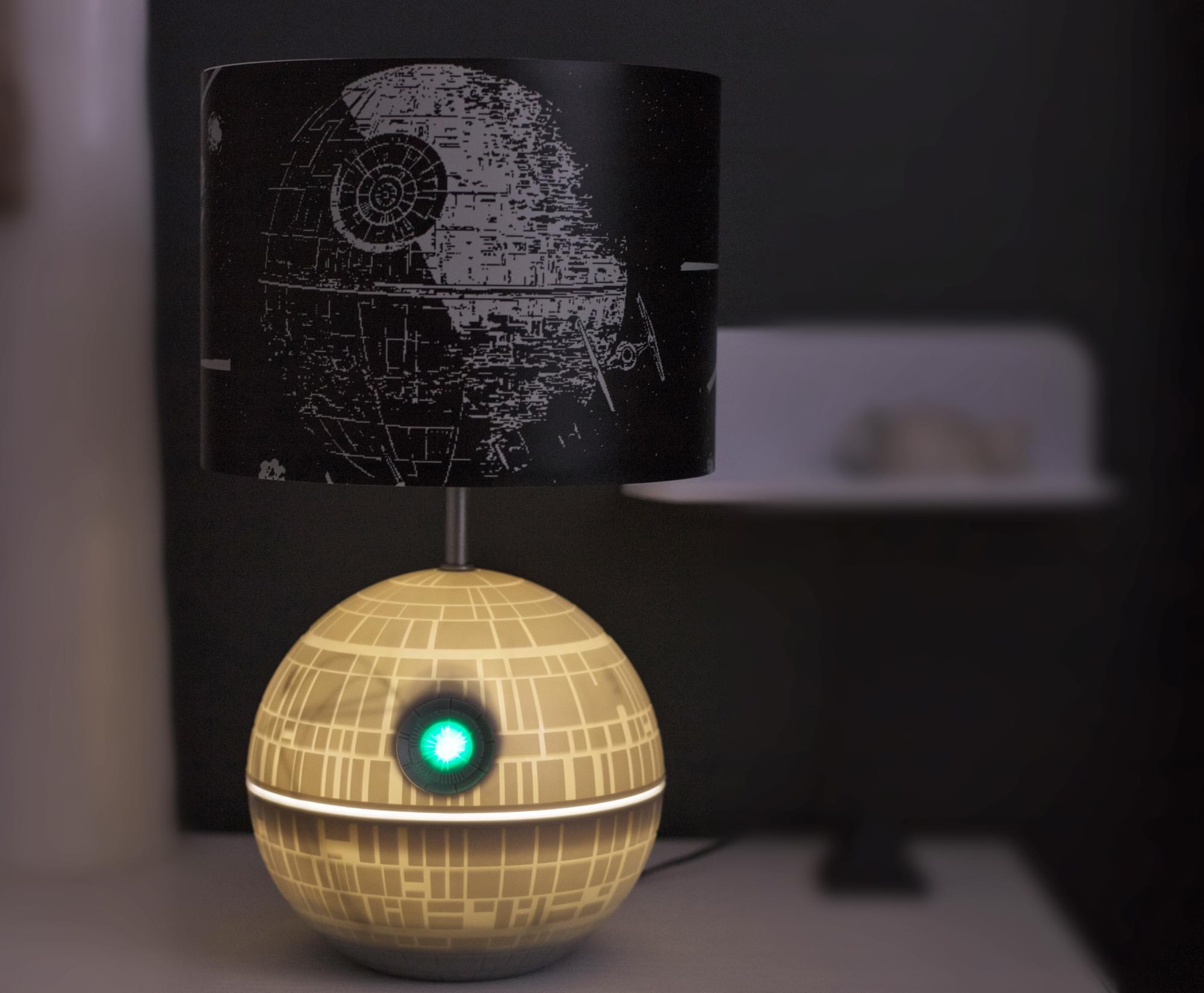 Star Wars Death Star 3D Touch Lamp | LED Lamp With Printed Shade | 14 Inches