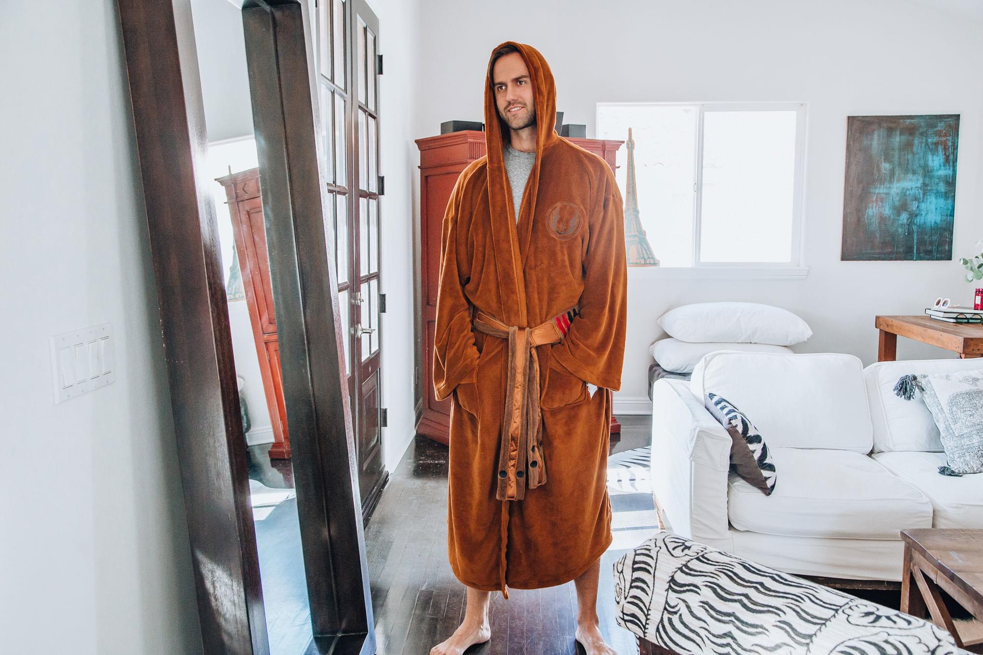 Star Wars Jedi Master Hooded Bathrobe For Adults