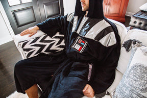 Star Wars Darth Vader Uniform Hooded Bathrobe For Adults | Big And Tall XXL