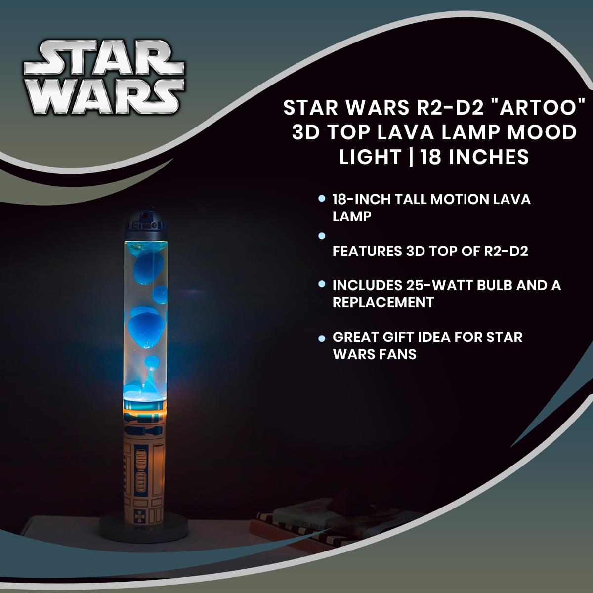 Star Wars R2-D2 "Artoo" 3D Motion Lamp Mood Light | 18 Inches
