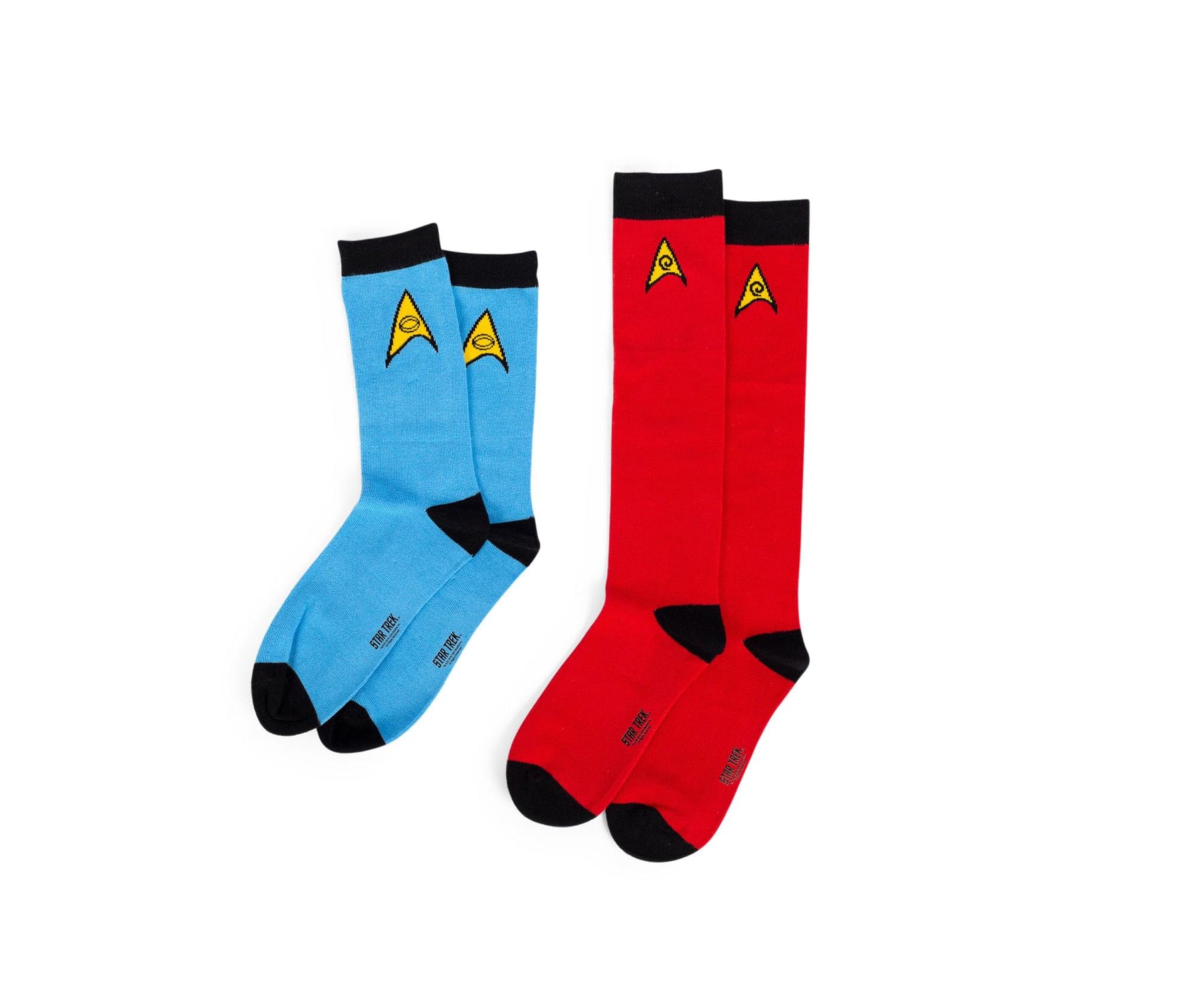 Star Trek: The Original Series Spock Mens & Uhura Womens Sock Set | 2 Pairs