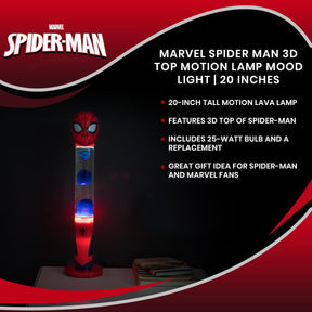 Marvel Spider Man 3D Top Motion Lamp Mood Light | 20 Inches