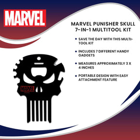 Marvel Punisher Skull 7-In-1 Multitool Kit