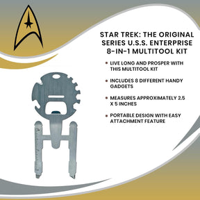 Star Trek: The Original Series U.S.S. Enterprise 8-In-1 Multitool Kit