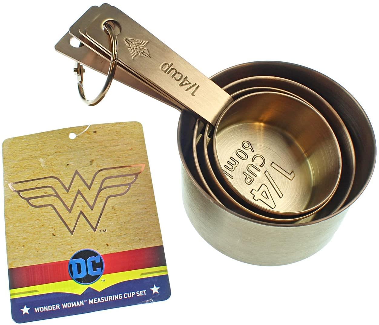 DC Comics Wonder Woman 4 Piece Measuring Cup Set