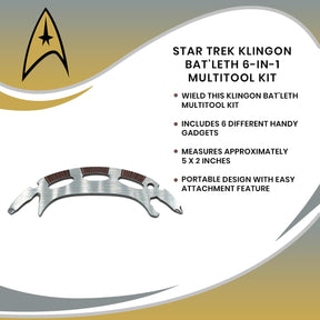 Star Trek Klingon Bat'leth 6-In-1 Multitool Kit