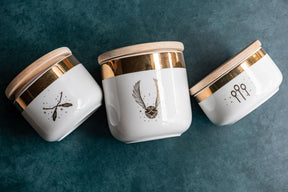 Harry Potter Quidditch Ceramic Storage Jar Containers | Set of 3