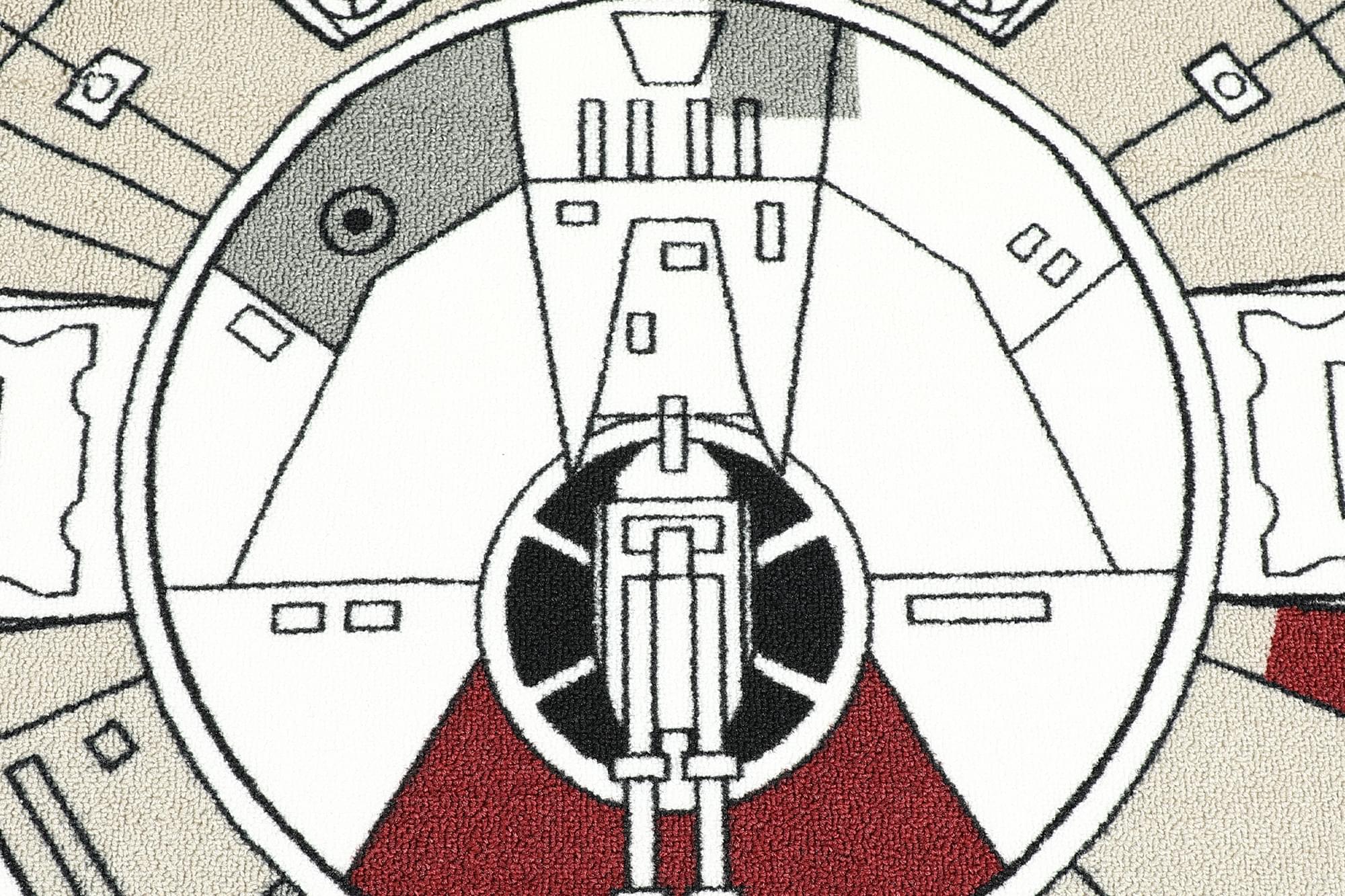 Star Wars Millennium Falcon Large Area Rug | 79 x 104 Inches