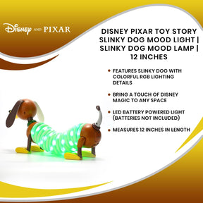 Disney Pixar Toy Story Slinky Dog Mood Light | Slinky Dog Mood Lamp | 12 Inches