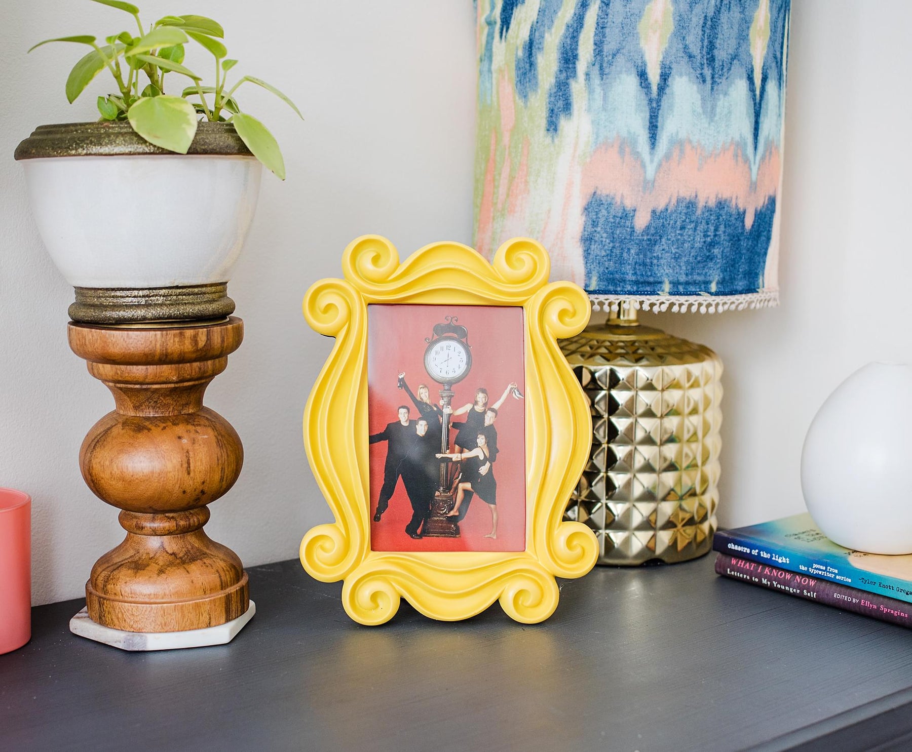 Friends Yellow Door Polyresin Photo Frame With Stand | 10 x 7.5 Inches