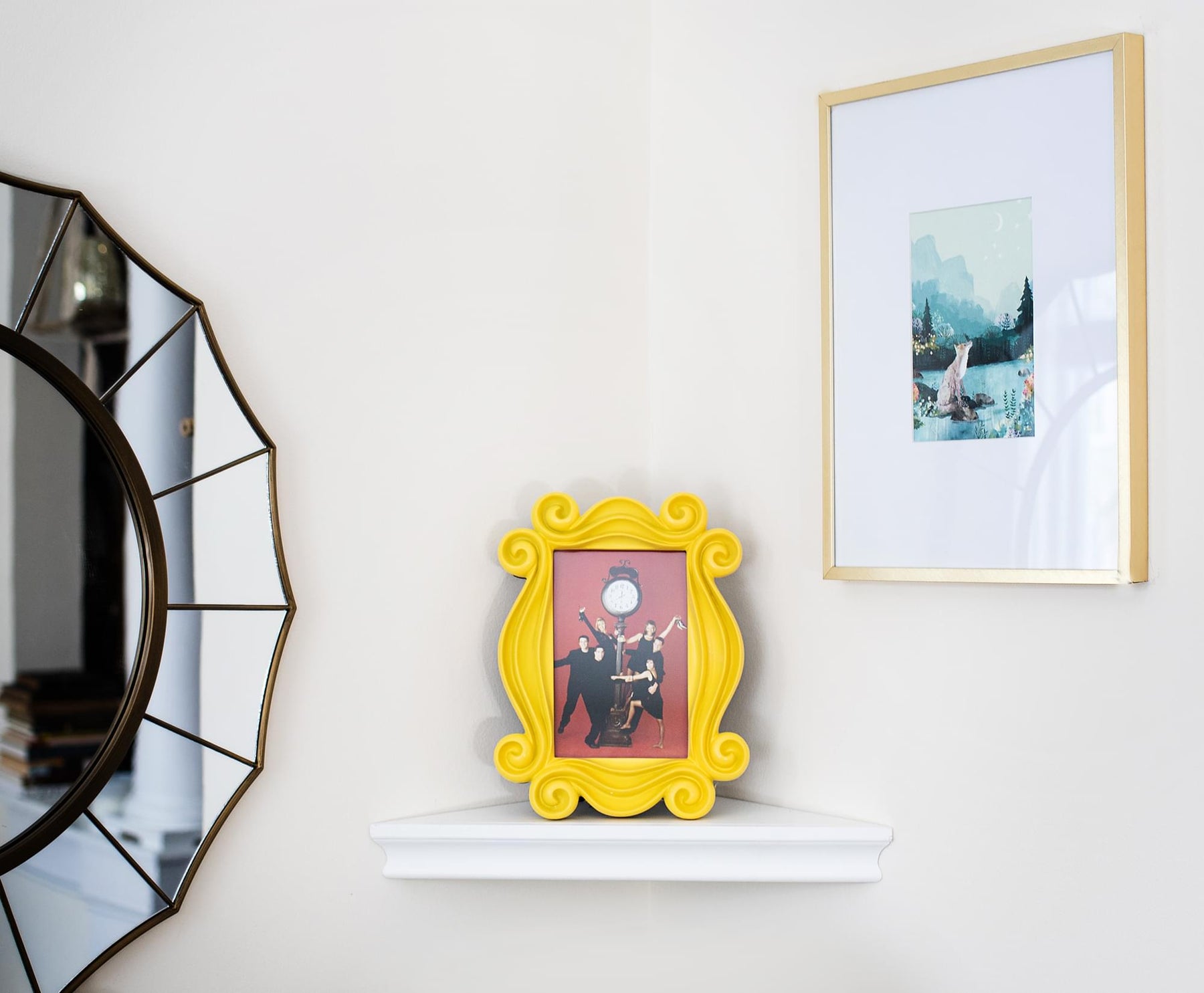 Friends Yellow Door Polyresin Photo Frame With Stand | 10 x 7.5 Inches