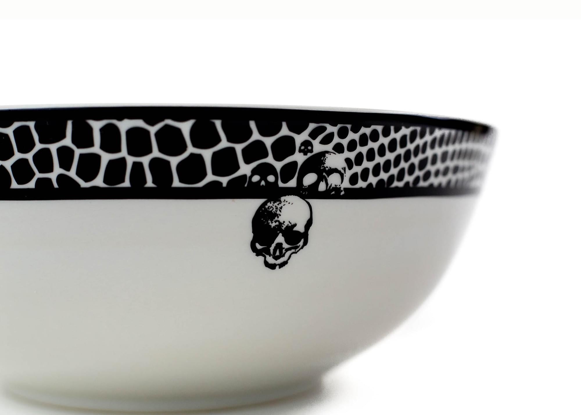 Harry Potter Voldemort Death Eater Ceramic Large Serving Bowl | 10.5-Inch Bowl