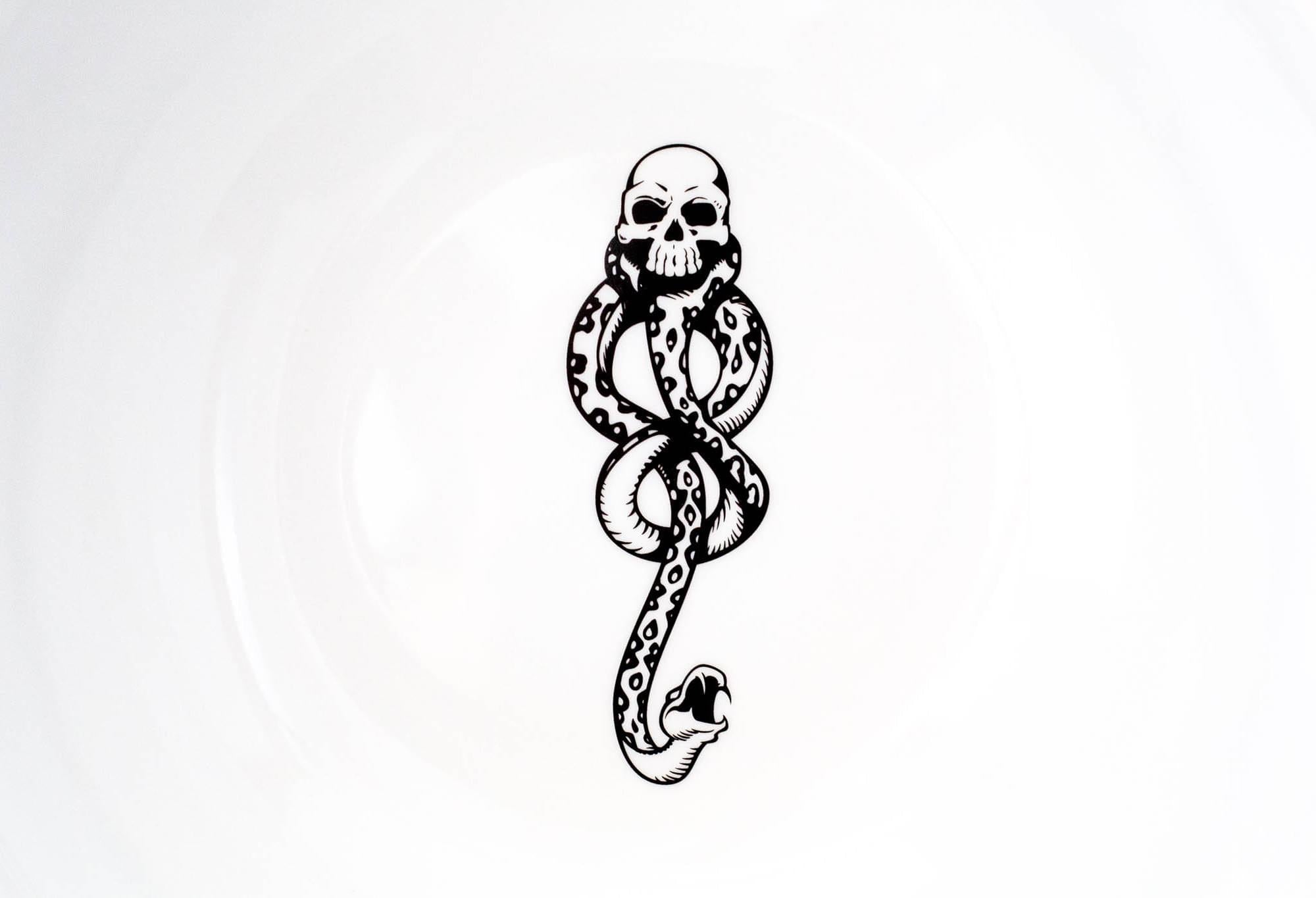 Harry Potter Voldemort Death Eater Ceramic Large Serving Bowl | 10.5-Inch Bowl