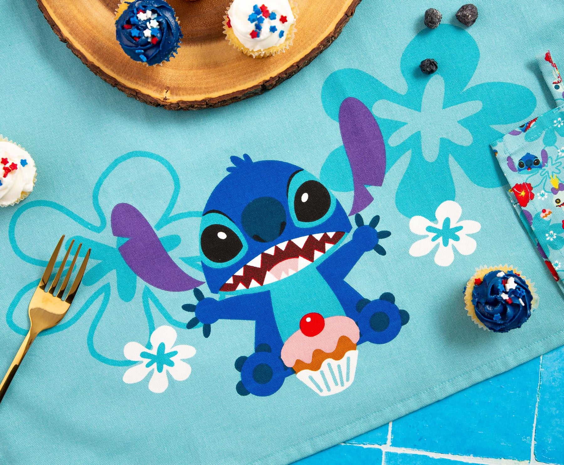 Disney Lilo & Stitch Kitchen Tea Towels Set of 2 Blue