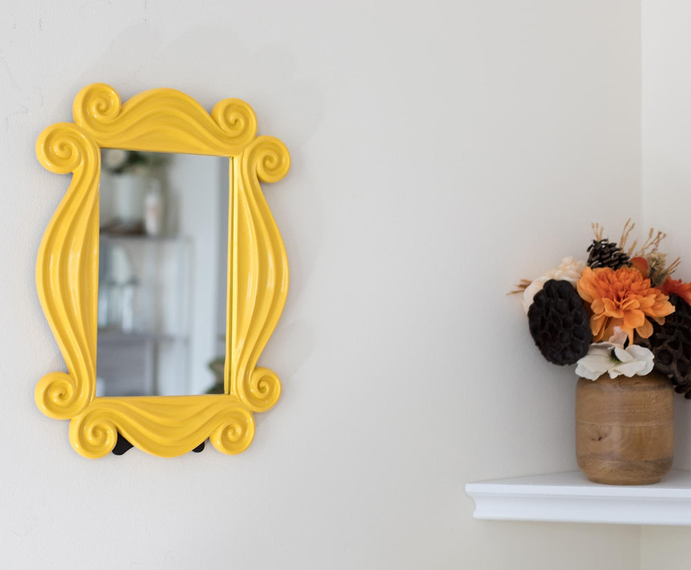 Friends Morror Friends TV Show Yellow Peephole Frame Door Mirror Replica | 15 x 11 In