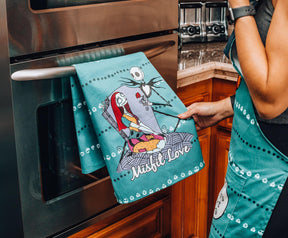 Nightmare Before Christmas Jack and Sally Cotton Kitchen Hand Towels | Set of 2