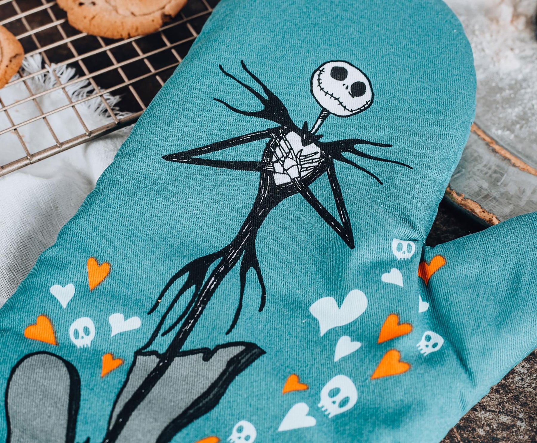 The Nightmare Before Christmas Jack and Sally Oven Mitt Glove