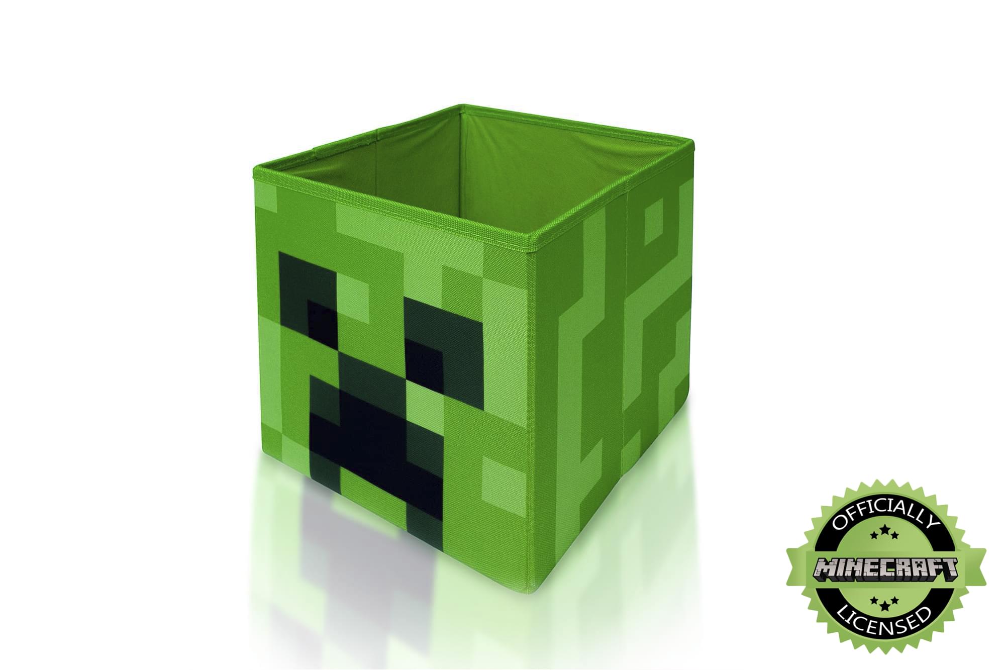 Minecraft Creeper Storage Cube Organizer | Minecraft Storage Cube | 10-Inch Bin