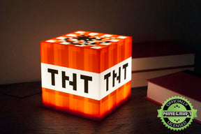Minecraft TNT Block 6 Inch USB LED Cool Night Light Cube Toy for Kids & Gamers