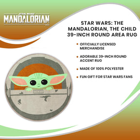 Star Wars: The Mandalorian, The Child 39-Inch Round Area Rug