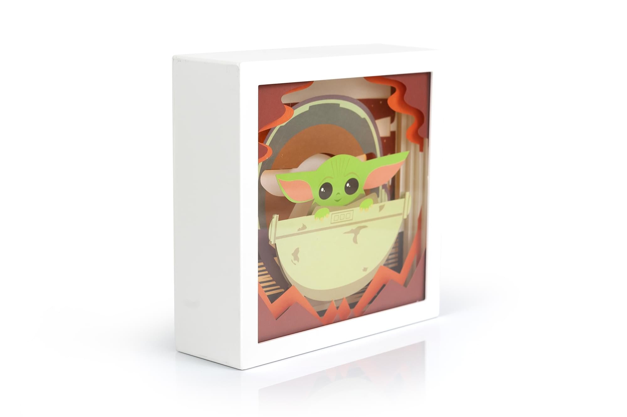 Star Wars: The Mandalorian, The Child 3D Mini Shadow Light Box | 6 x 6 Inches