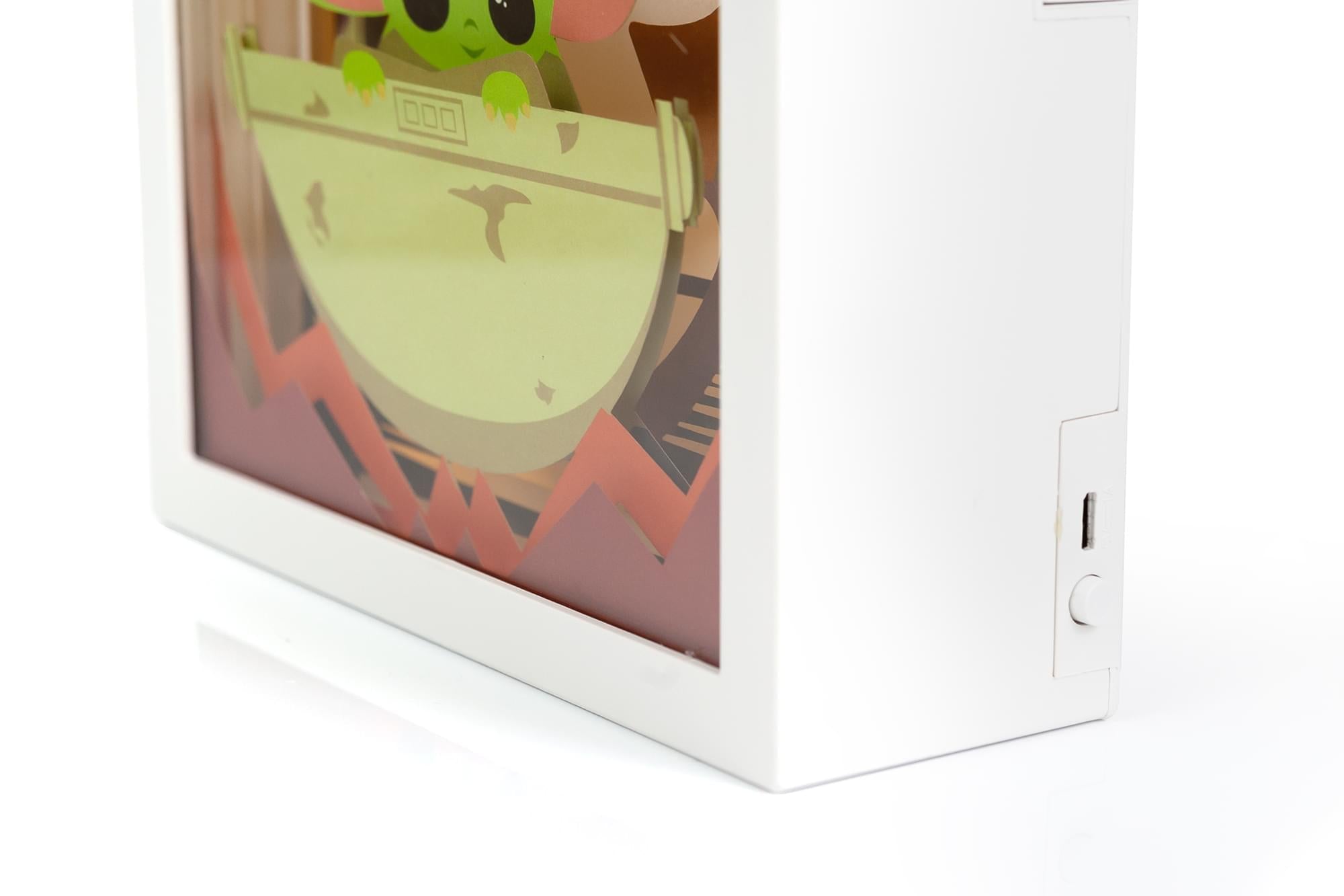 Star Wars: The Mandalorian, The Child 3D Mini Shadow Light Box | 6 x 6 Inches