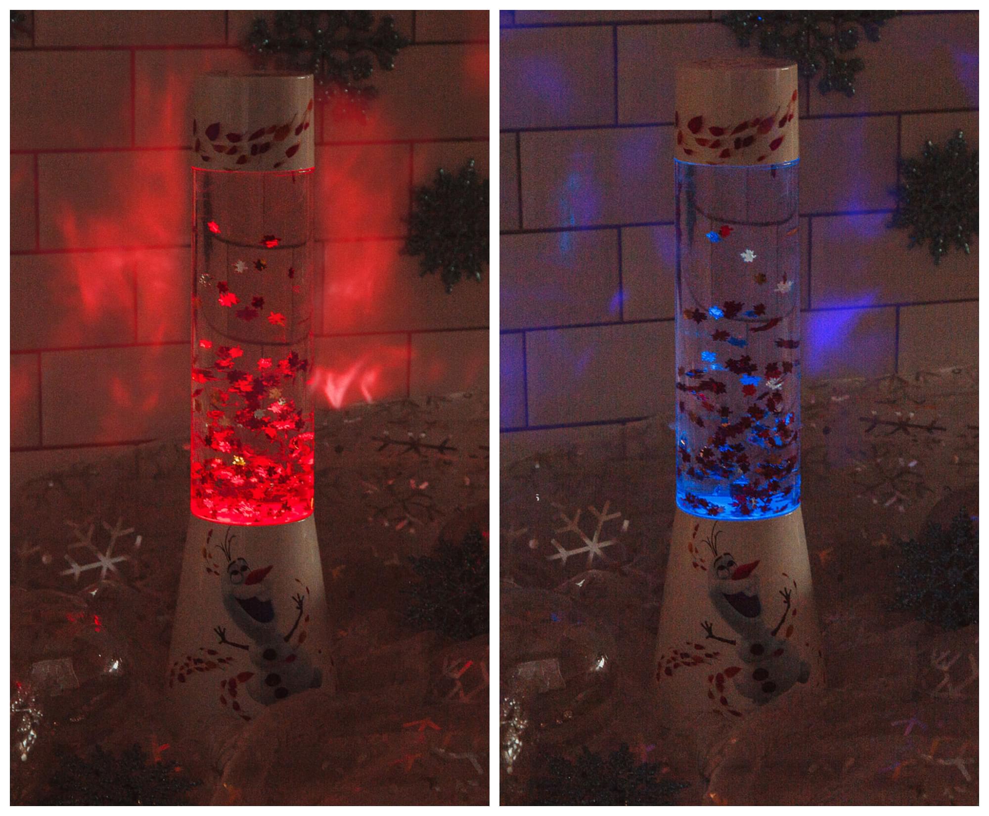 Disney Frozen 2 Olaf Glitter Motion Lamp | 12 Inches Tall