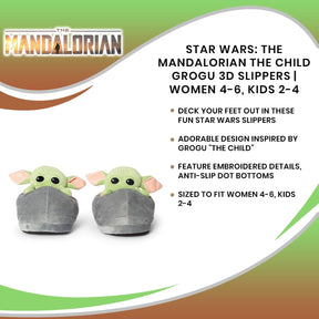 Star Wars: The Mandalorian The Child Grogu 3D Slippers