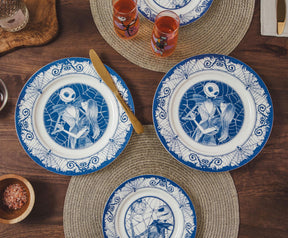 Disney The Nightmare Before Christmas Jack and Sally 8-Piece Dinnerware Set