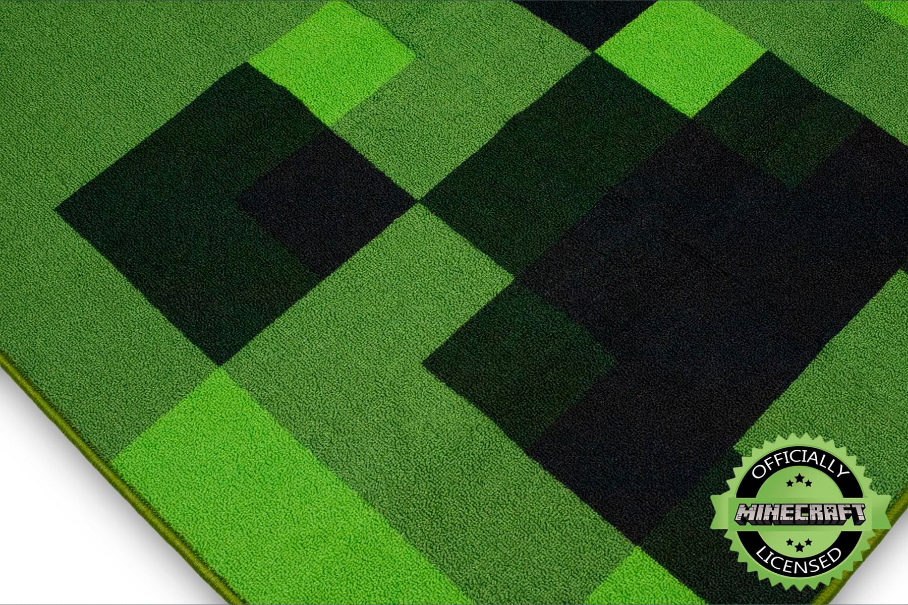 Minecraft Creeper Area Rug | Creeper Minecraft Rug | 39-Inch Square Area Rug