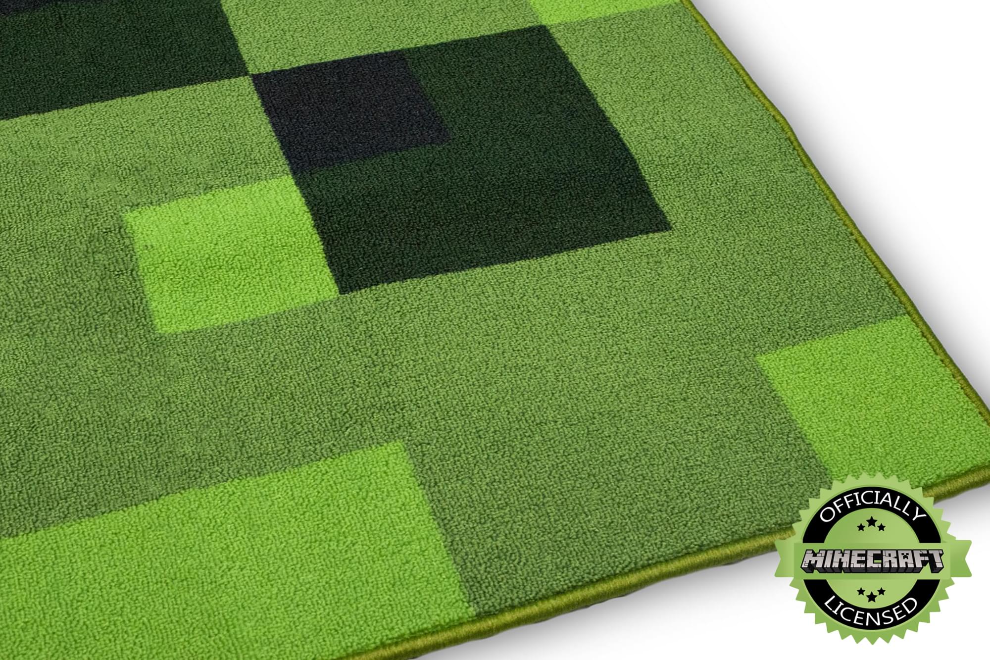 Minecraft Creeper Area Rug | Creeper Minecraft Rug | 39-Inch Square Area Rug