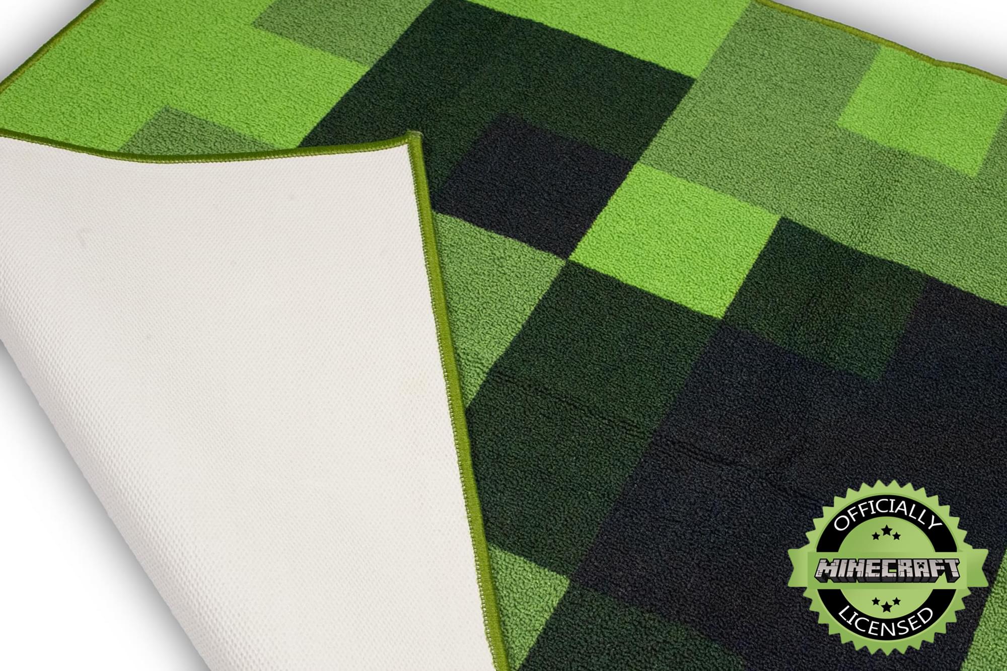 Minecraft Creeper Area Rug | Creeper Minecraft Rug | 39-Inch Square Area Rug